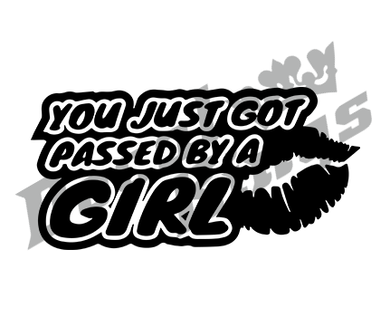 You just got passed by a girl