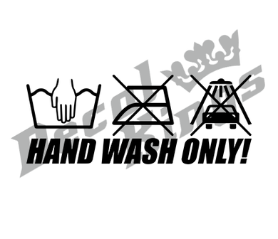 Hand wash only